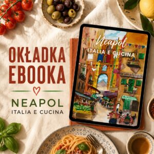 Read more about the article Italia e Cucina – ilustracja okładki ebooka