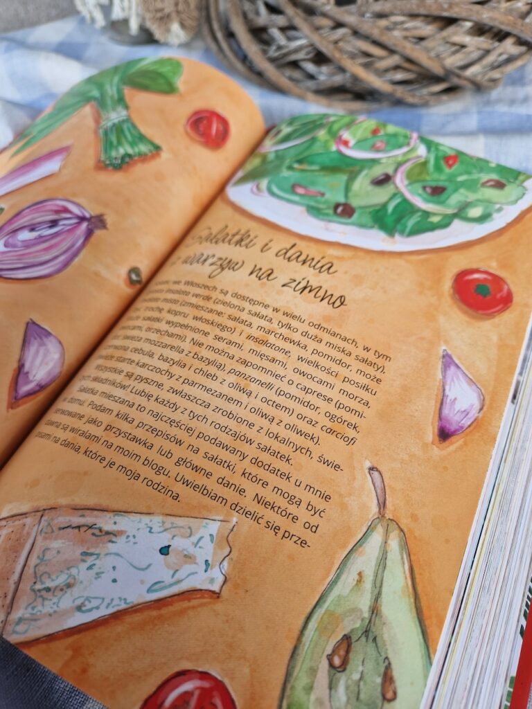 Sałatki owoce ilustracja kulinarna