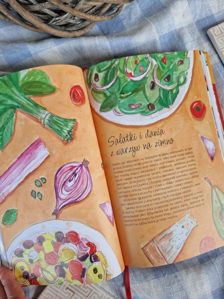 Sałatki owoce ilustracja kulinarna