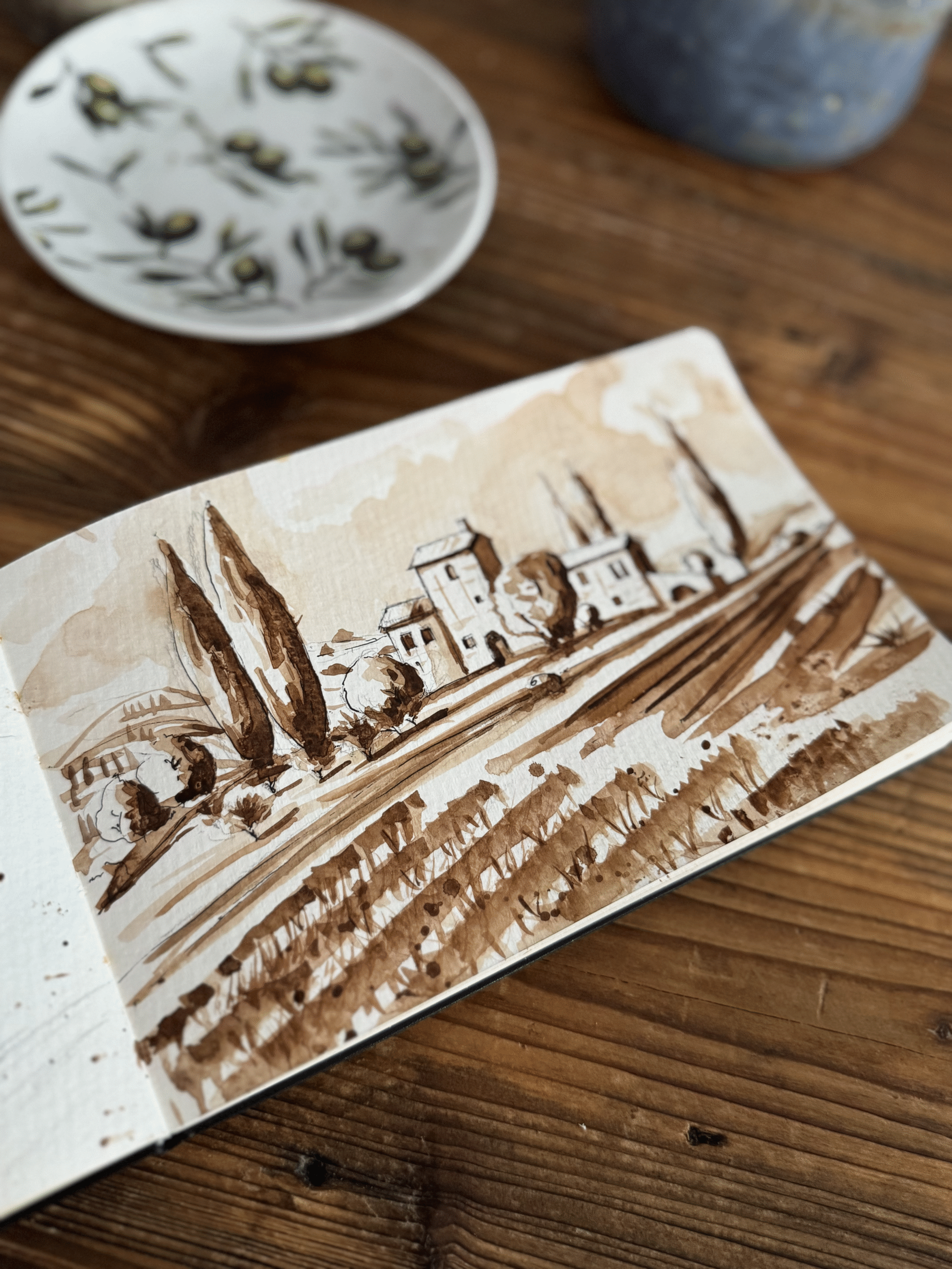 Toskanskie wzgórza warsztaty malowania1