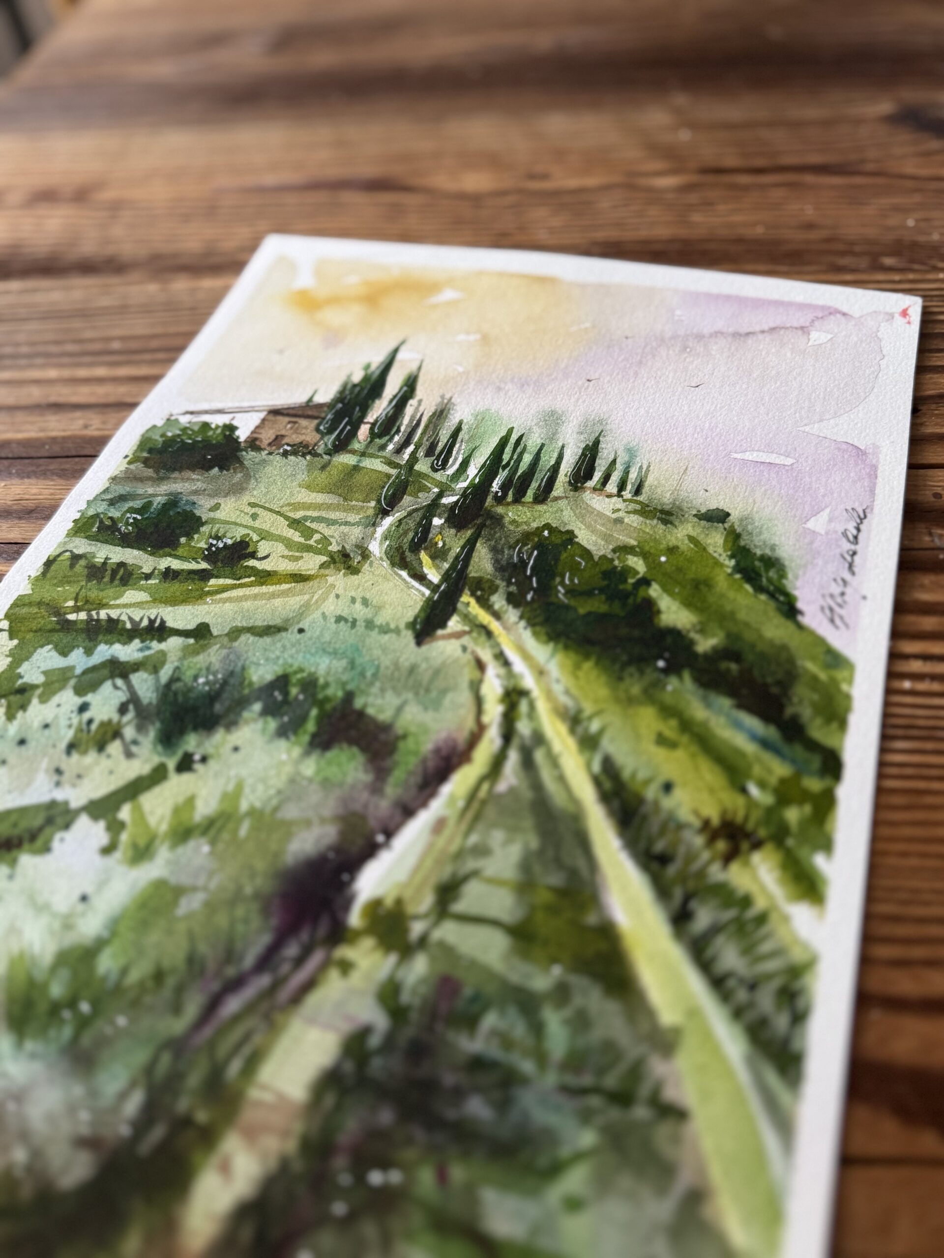 Toskanskie wzgórza warsztaty malowania3