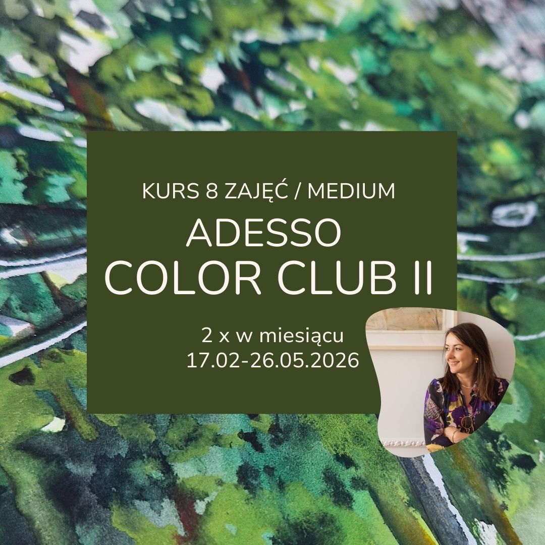 Kurs Semestralny Akwareli Kraków: Adesso Color Club (średniozaawansowany)