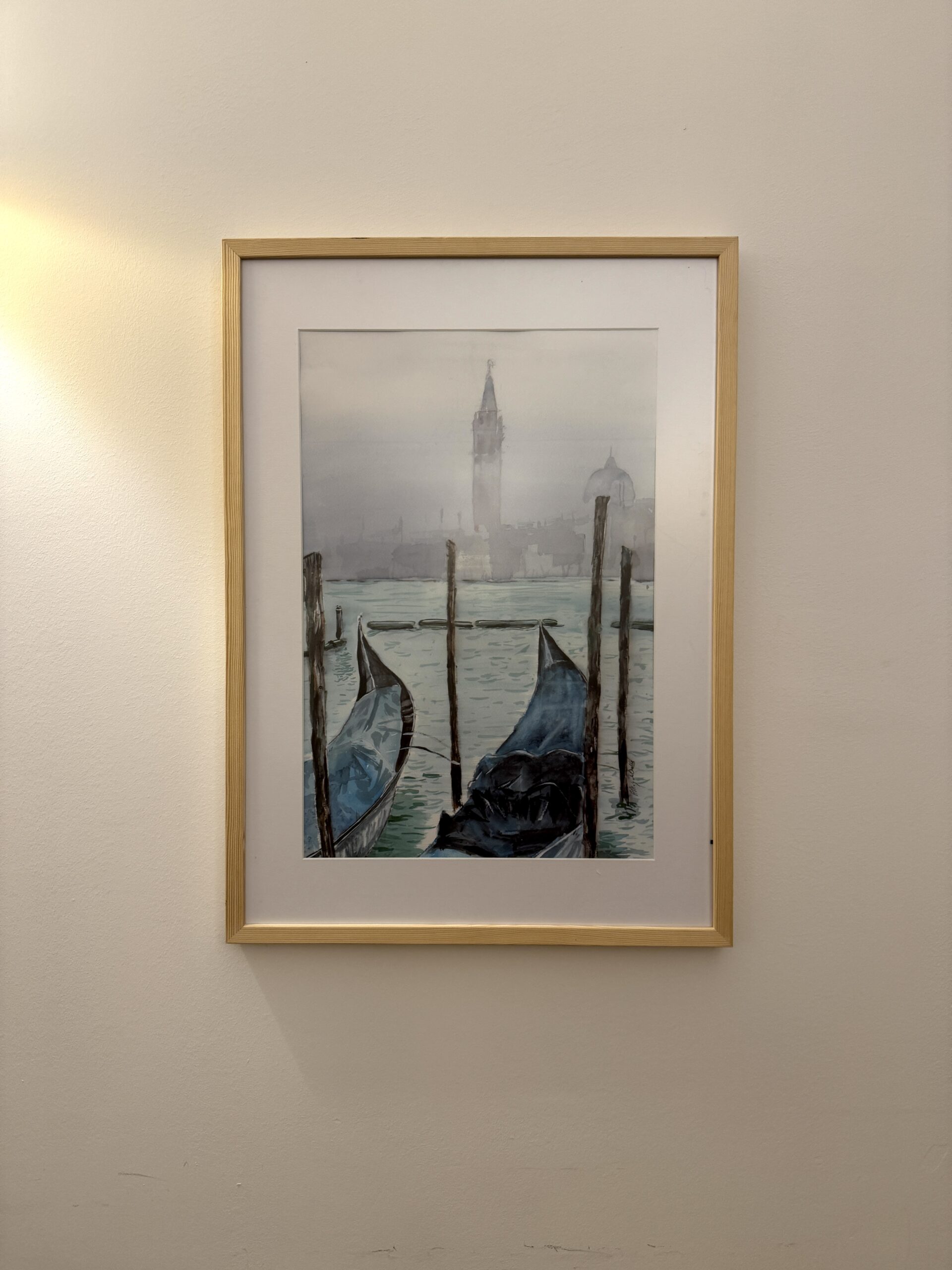 Poranek w Wenecji obraz akwarelowy