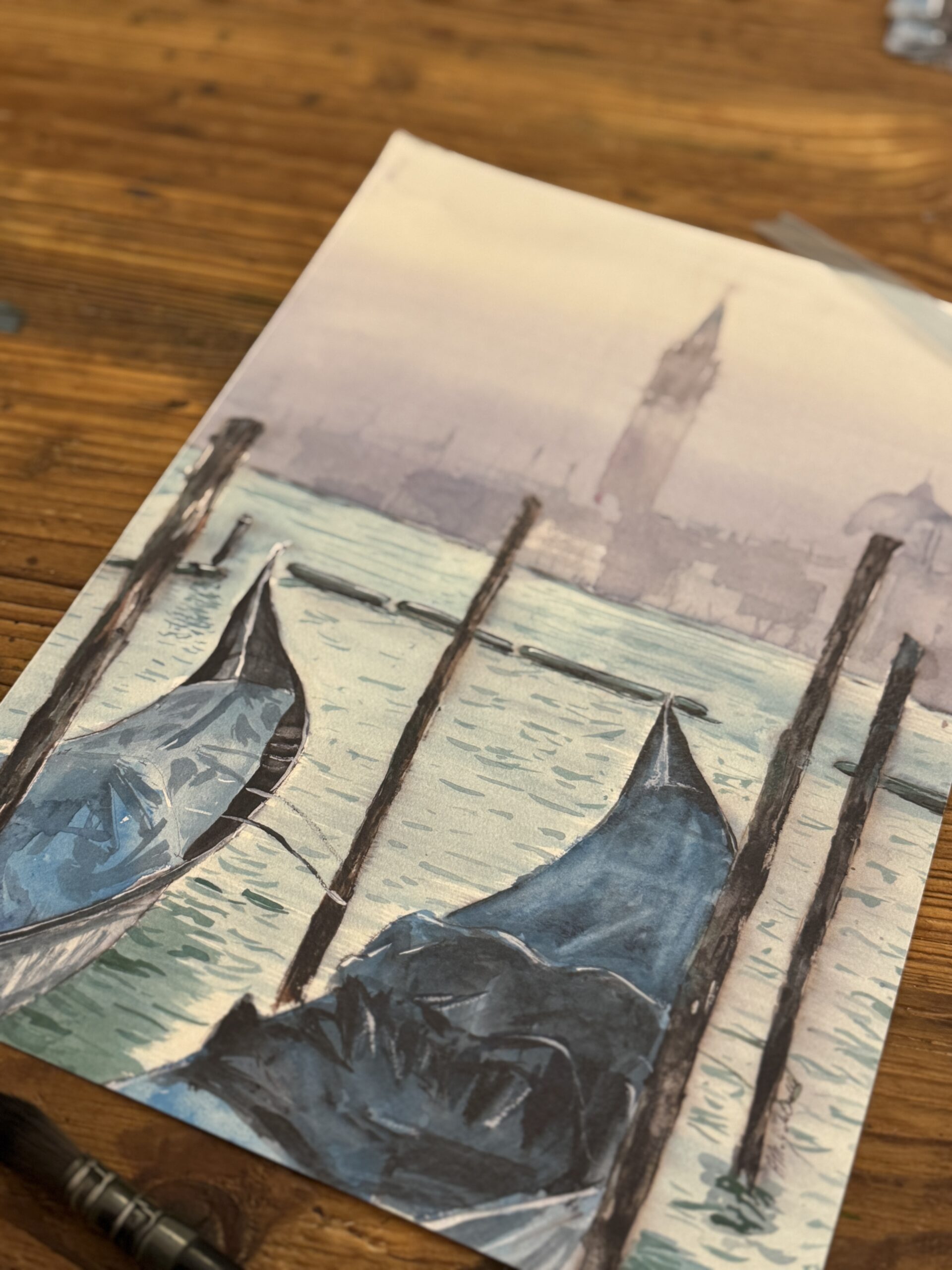 Oryginał obrazu "Poranek w Wenecji" - obrazek 2