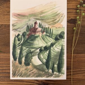 Print obrazu „Toskańskie wzgórze”