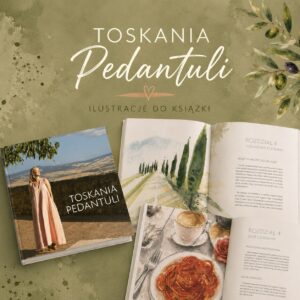 Toskania Pedantuli ilustracje akwarelowe agamoleda