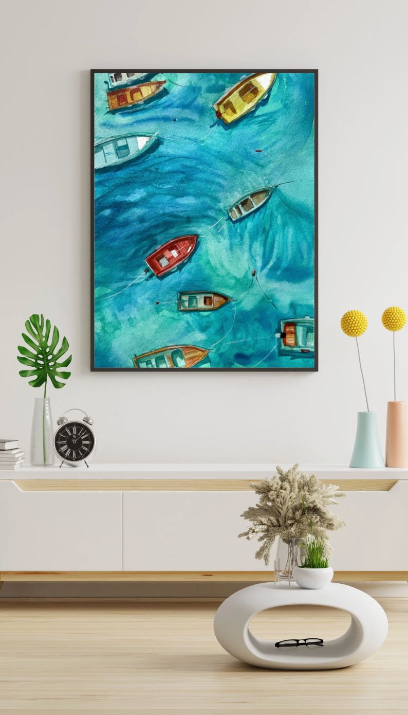 Print obrazu "The boats"