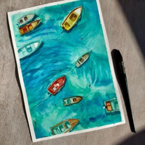 Print obrazu „The boats”