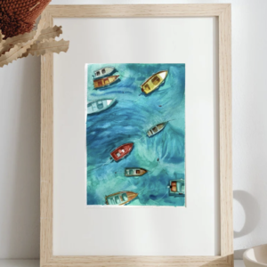 Oryginał obrazu „The boats”