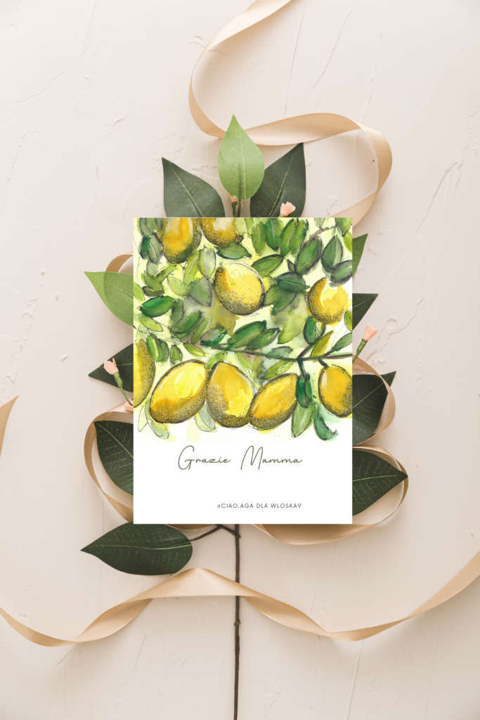 kartka na dzien mamy wloskie motywy