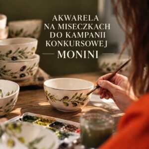 Read more about the article Autorskie ilustracje do kampanii konkursowej marki Monini i limitowanej kolekcji ceramiki
