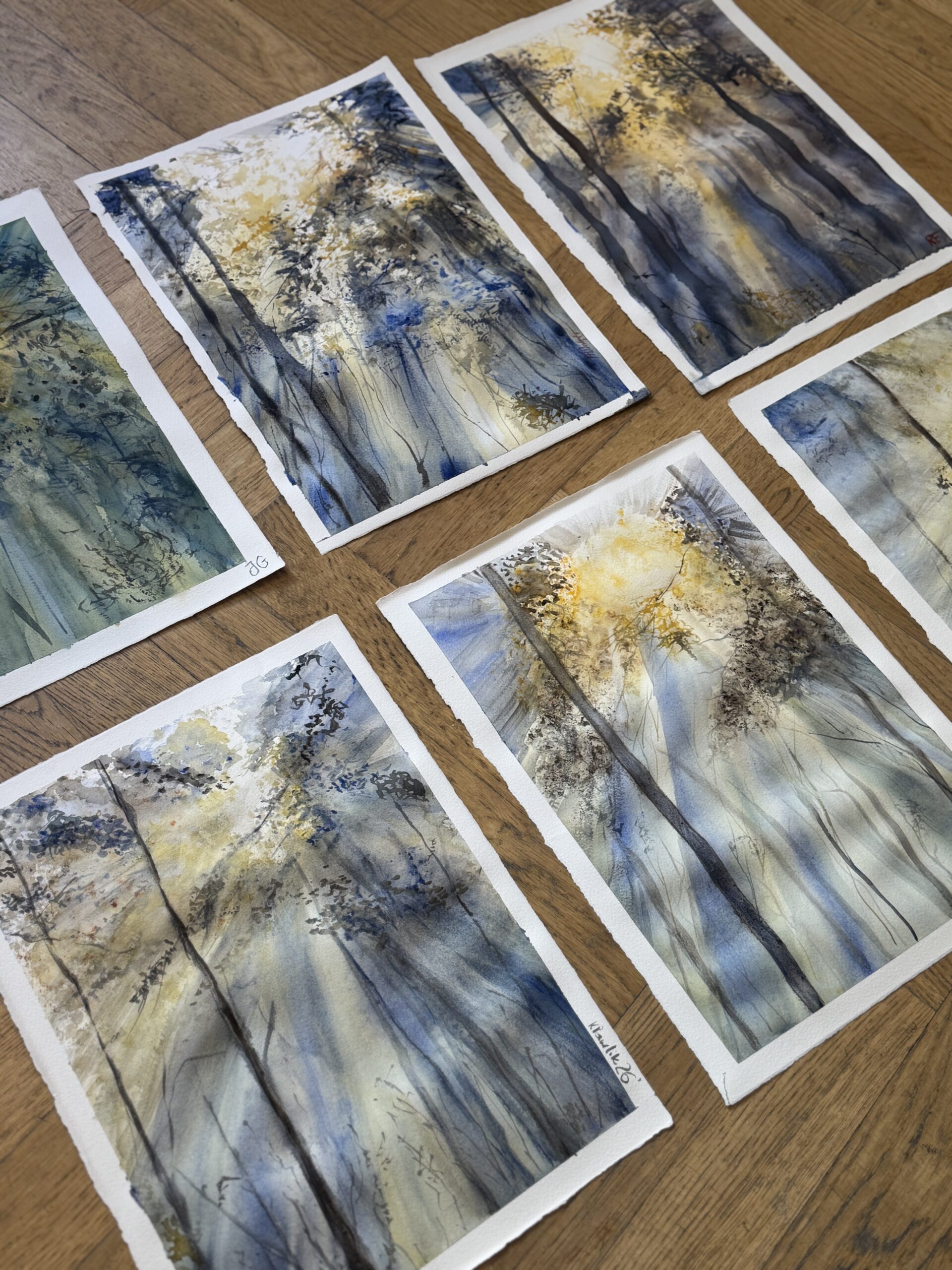 Watercolor: Foggy Forest / Mglisty Las | 08.08.2026 Warszawa - obrazek 3