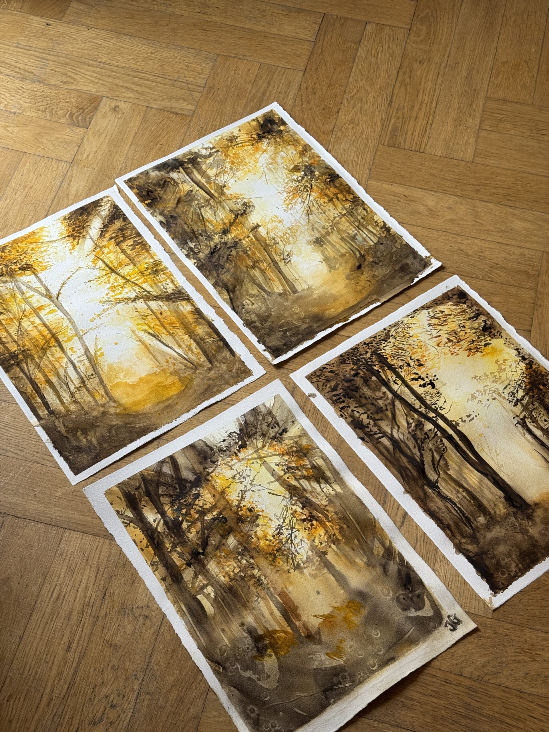 Watercolor: Foggy Forest / Mglisty Las | 08.08.2026 Warszawa - obrazek 5