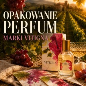 opakowanie perfum vitigna akwarelowa ilustracja